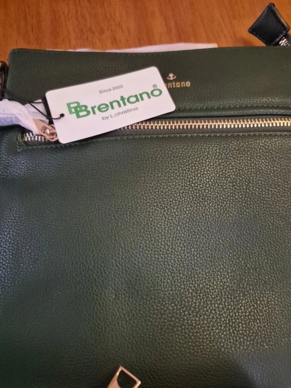 2 Brentano shoulder handbags green and tan 1 CXL wallet green - Picture 4 of 5